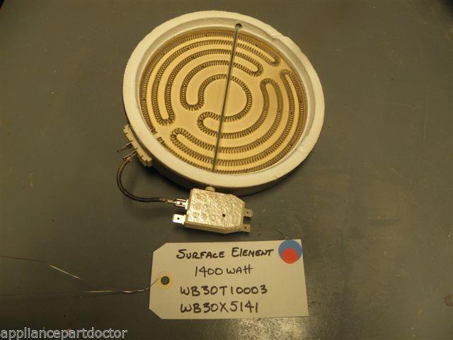 GE STOVE WB30T10003 WB30X5141 Surface Element 1400 watt USED PART GE STOVE WB30T10003 WB30X5141 Surface Element 1400 watt USED PART